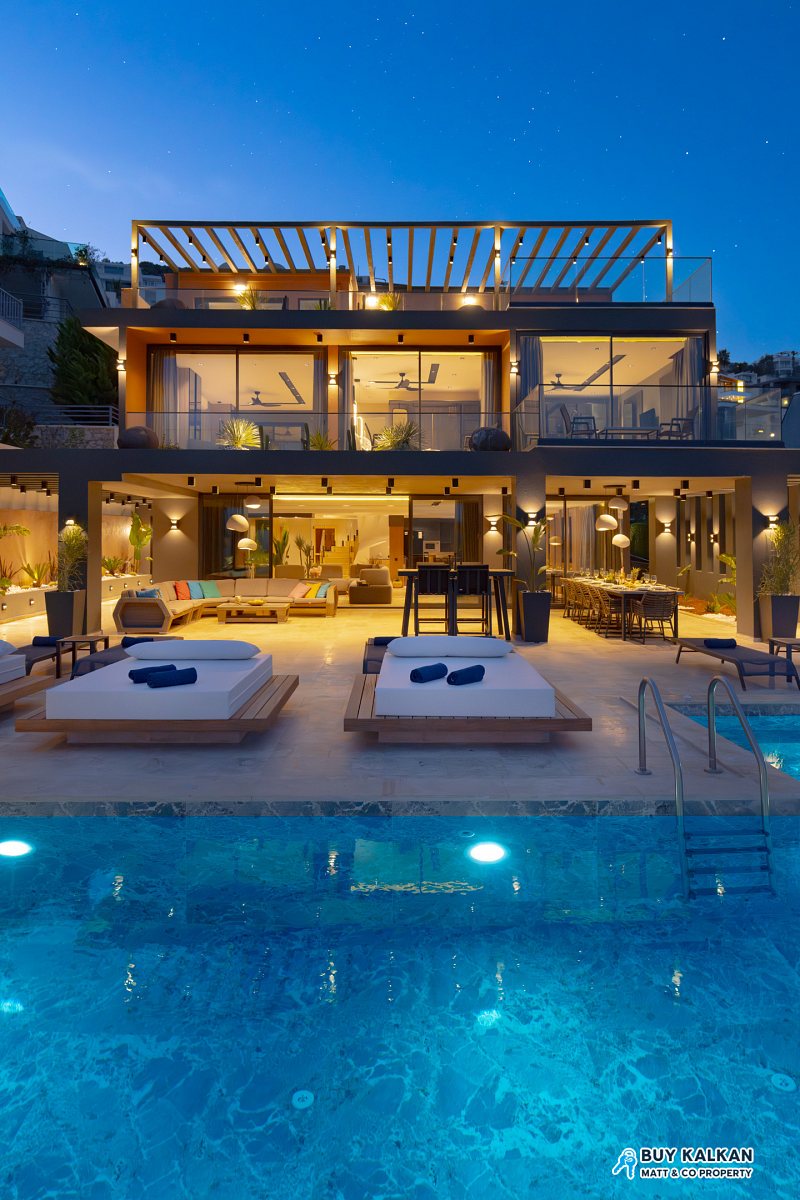 Villa Zeytin: 6-bedroom luxury villa in Ortaalan, Kalkan (photo 2 of 24)